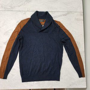 Perry Ellis Dark Sapphire Principles Collared Sweater Men's Blue Size Small NEW